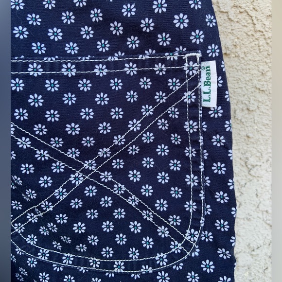 EUC Vintage 90s L.L. Bean Girl’s Daisy Flower Print Shortalls Overalls - Picture 5 of 8